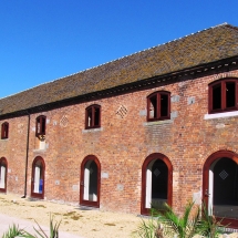 Converted barn office